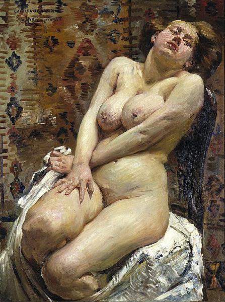 Lovis Corinth Nana, Female Nude oil painting image